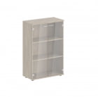 Шкаф средний со стеклом Sigma SG.803.OD.GL Дуб темный_24