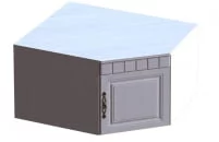 Антресоль угловая Прованс 04 Бодега белая Платина премиум_1