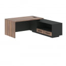 Стол руководителя правый VELION VENEER VRCT 1919 R Американский орех Яшма черная_5