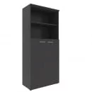 Шкаф для документов с глухими средними дверьми XHC 85.6 Легно Темный_13
