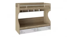 Кровать 2-х ярусная Оксфорд ТД-139.11.01 Ривьера Белый с рисунком_0