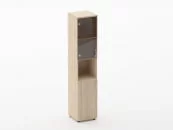 Шкаф высокий со стеклом и нишей Glassy 6.19.14Л Дуб Верцаска_28