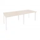 Стол переговорный (2 столешницы) ONIX O.MP-PRG-2.2 Денвер Светлый/Белый_44