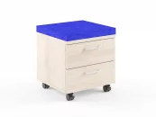 Тумба Мобильная XMC-2D Бук Тиара/Синий_3