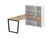 Рабочая станция EDIS EVRST 1217 Дуб Денвер светлый Черный Белый_93