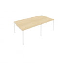 Переговорный стол (2 столешницы) Metal System Б.ПРГ-2.2 Акация/Белый_6