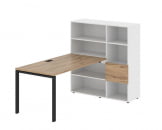 Рабочая станция EDIS EURST 1215 Дуб Денвер светлый Черный Белый_36