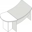 Конференц-приставка Л.РП1-11 правая Орех_0