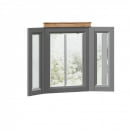 Зеркало распашное Амели ЛД 642.360.000 Оникс серый_1