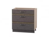 Стол с 3 ящиками (система Hettich) Бруклин 101.92 Дуб Кронберг/Лагода/Антрацит_16