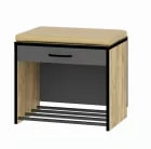 Тумба Ольга-Лофт 5.1 Дуб Крафт золотой Темно-серый_1