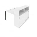 Рабочая станция с опорным шкафом-купе Metal System БП.РС-СШК-2.1 Белый/Антрацит_68