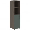 Шкаф-колонка с глухой малой дверью (левый) VELION VMCS 40.5 L Нефрит Дуб Сильвер_35