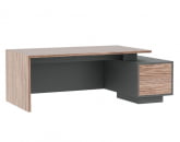 Стол письменный на опорной тумбе DALI DLI37210032 Орех Антрацит_0