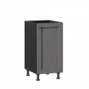 Тумба кухонная 400 Амели-3 ЛД 299.020.000.003 Белый Оникс серый_1