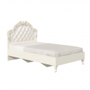 Кровать полутороспальная 1200 Луиза ЛД 665.290.000.001 Алебастр Шампань_3