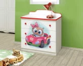 Комод №1 с фотопечатью Совята Белый_0