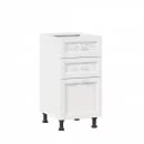 Тумба кухонная 400 с 3 ящиками ЛЮКС (4) Джулия ЛД 284.880.000.036 Белый_8