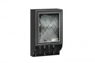 Шкаф кухонный 600 с открытой полкой со стеклом Италия ЛД 275.557.000 Черный Дуб темный_34