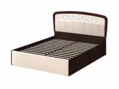 Кровать с подъемным механизмом 160*200 Катрин 92.21.1 Дуб венге Белый песок Санчо крем_0