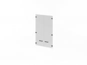 Двери средние стеклянные LEMO L-022 Серый_0