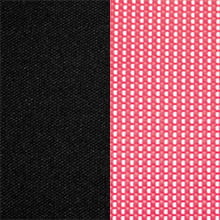 Ткань стандарт черная/сетчатый акрил DW69 красный (спинка)