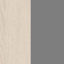 Дуб светлый/Черный графит