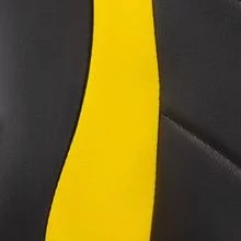 Черный/желтый экокожа