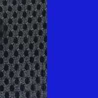 Черная сетка/Синий кожзам