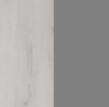 Дуб Крафт Белый/Серый