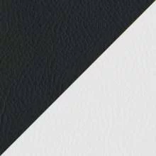 Экокожа комбинированный черный/белый