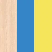 Дуб молочный/Синий/Желтый