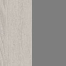 Дуб серый/Черный графит