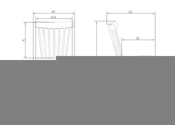 Стул обеденный ДОБРИН ТХЕО ножки светлый бук темно-серый ГР-04 / DOBRIN THEO GR-04
