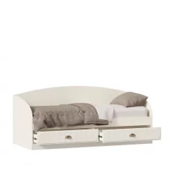 Кровать 80 на 190 ЛД 680.060.000 Алебастр