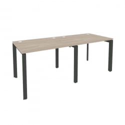 Рабочая станция на П-образном м/к ОНИКС О.МП-РС-2.1.8 Дуб Аттик/Антрацит / ONIX O.MP-RS-2.1.8