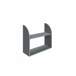 Полка навесная Riva А.ПНС-1 Клен/Металлик