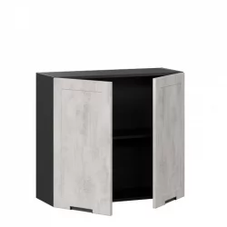 Шкаф кухонный 800 Джамис ЛД 296.360.000.064 Черный Белый камень