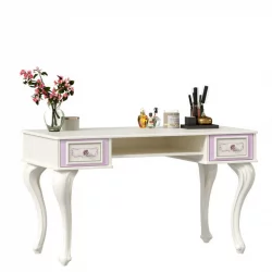 Стол письменный с полкой навесной Маркиза 03 Алебастр