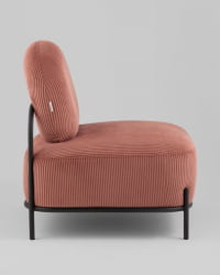 Кресло Стоун К велюр рельефный коралловый