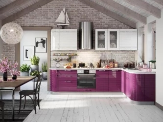 Тумба кухонная угловая 1000 Анастасия ЛД 021.062.000 Ежевика