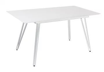 Стол раздвижной Диего 120-160 Белый-белый