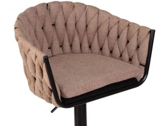 Стул барный ДОБРИН ЛЕОН (коричневая ткань (ЛАР 275-3)) 2 шт / DOBRIN LEON (LAR