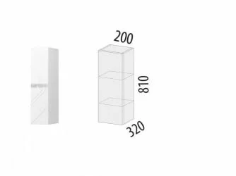 Шкаф кухонный (лев/прав) Бьянка 102.19