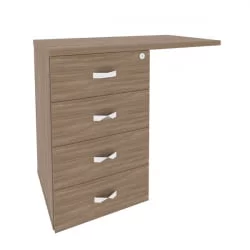 Тумба приставная (универсальная л/пр) ONIX O.TPU-4 Дуб Аризона