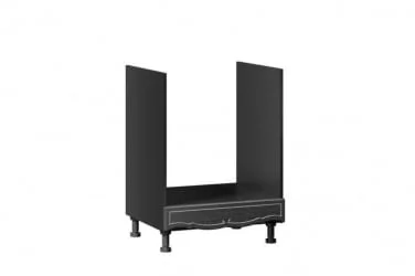 Тумба кухонная 600 для встраиваемой техники Италия ЛД 275.256.000 Черный Дуб темный