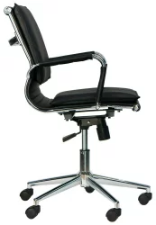 Кресло для персонала Nerey LB T Экокожа Черный