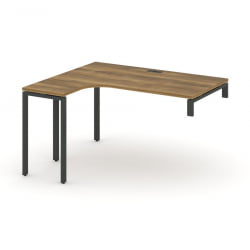 Стол-надставка на опорную тумбу (левый) CONCEPT CN.OSAN-004(L) Сандал Янтарный Черный