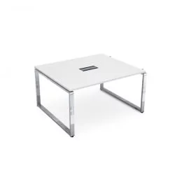 Стол системы БЭНЧ, переговорный, начальный GLOSS LINE НСПН-О.927 Белый Премиум