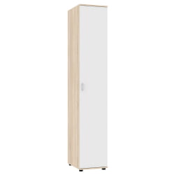 Шкаф распашный Алиса (H1) 2230х400х540 ручка скоба 96мм (ДСС-Белый)